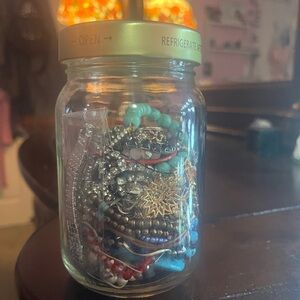 Mystery jewelry Jar with Assorted Jewelry